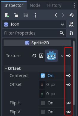 其他属性的关键帧